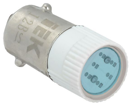 Лампа светосигнальная 12В син. сменная KARAT IEK BMS10-012-K07