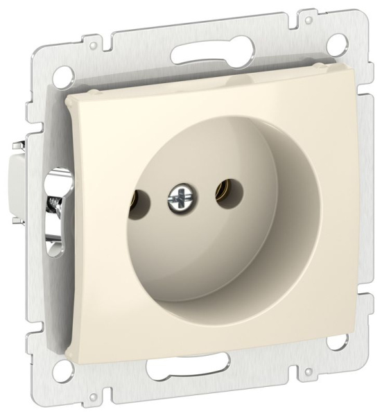 Розетка 1-м СП IEKVALENA 16А IP21 2P без заземл. механизм сл. кость (DIY-упак.) IEK 6956111