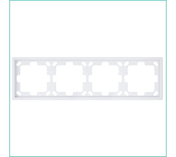 Рамка 4-м СП FD бел. глянцевый Jasmart FD1004W
