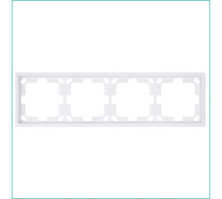 Рамка 4-м СП FD бел. глянцевый Jasmart FD1004W