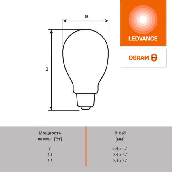 Лампа светодиодная LED G4 Value LVCLP100 12W/940 CRI95 12Вт 4000К 1200лм шар матов. E27 170-250В OSRAM 4099854309137