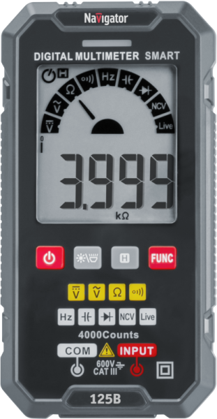 Мультиметр 95 769 NMT-Mm-125B True RMS Smart Navigator 95769