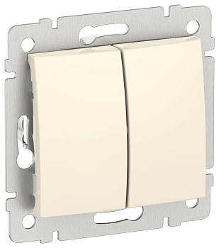 Переключатель IEKVALENA 2кл сх6/2 IP44 10АХ б/к сл. к. IEK 6941981