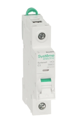 Выключатель автоматический 1п C 3А 10кА Systeme9 230В SE S9F32103
