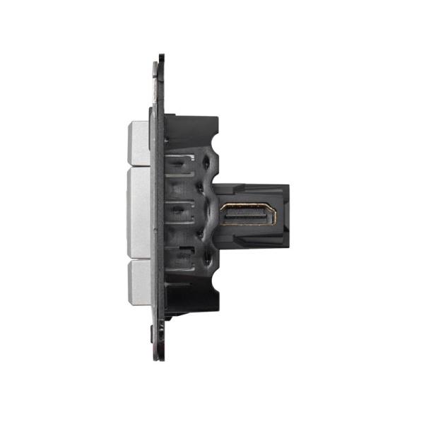 Розетка HDMI 1-м СП Avanti "Закаленная сталь" тип А-А DKC 4404253