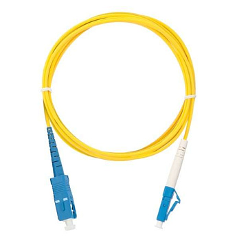 Патч-корд NMF-PC1S2C2-SCU-LCU-001 волоконно-оптический переходн. одномод. 9/125мкм стандарта OS2 SC/UPC-LC/UPC одинарн. LSZH нг(В)-HFLTx 2мм желт. 1м NIKOMAX NMF-PC1S2C2-SCU-LCU-001