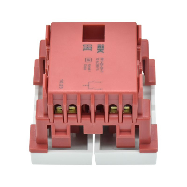 Выключатель 2-кл. 2мод. СП 10А IP20 ВК1-22-00-П бел. PRIMER IEK CKK-40D-VD2-K01