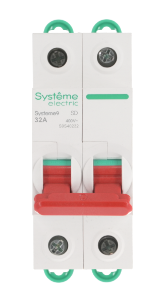 Выключатель нагрузки 2п 32А Systeme9 400В SE S9S40232