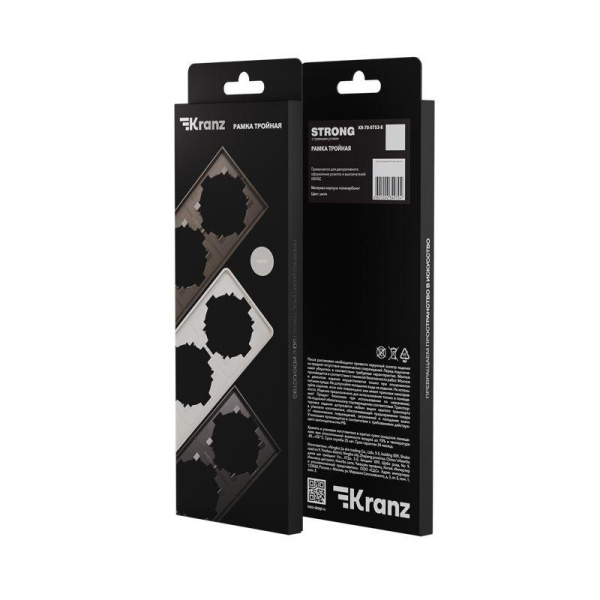 Рамка STRONG 3-постовая шелк Kranz KR-78-0753-8