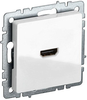 Розетка СП BRITE HDMI РHDMI-0-БрБ механизм бел. IEK BR-H10-K01