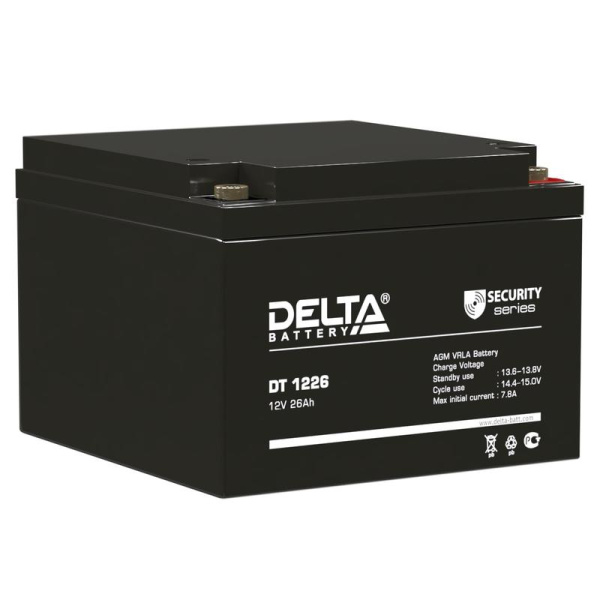 Аккумулятор ОПС 12В 26А.ч DT 1226 Delta 4614010040010