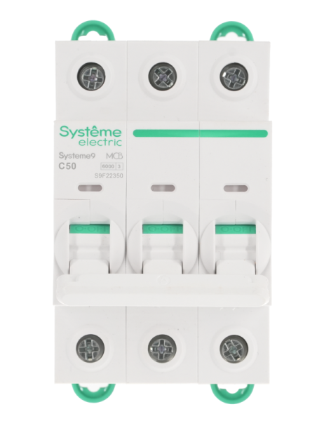 Выключатель автоматический 3п C 50А 6кА Systeme9 400В SE S9F22350