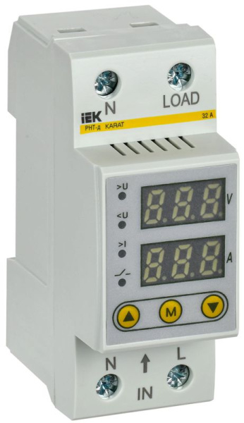 Реле напряжения и тока РНТ-д 1ф 36мм 32А KARAT IEK IVC21-1-32