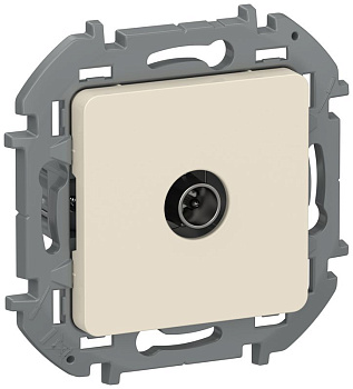 Розетка телевизионная TV 1вых. IEKINSPIRIA тип звезда механизм сл. кость IEK 6738511