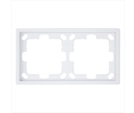 Рамка 2-м СП FD бел. глянцевый Jasmart FD1002W