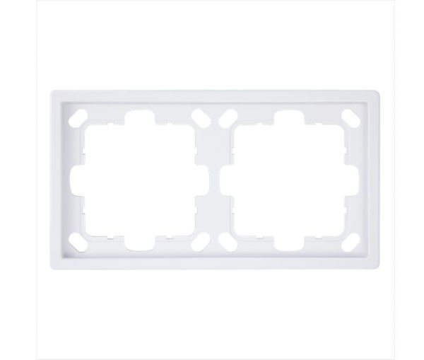Рамка 2-м СП FD бел. глянцевый Jasmart FD1002W