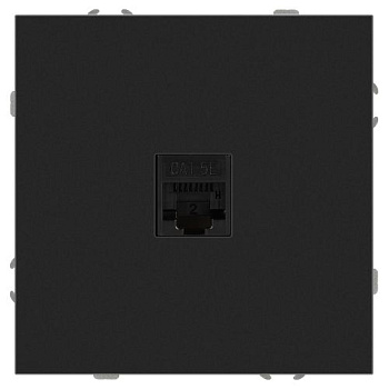 Розетка информационная 1-м СП Galaxy RJ45 16А IP20 250В антрацит 15-3107-05 Эра Б0070743