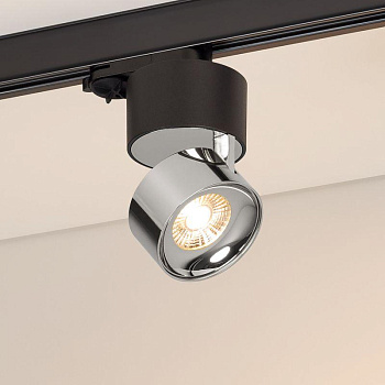 Светильник SP-PLURIO-TRACK-4TR-R77-9W Warm3000 BK-CHR 36 deg 230В 9Вт 3000К IP20 метал. Arlight 038125