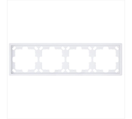 Рамка 4-м СП FD бел. глянцевый Jasmart FD1004W