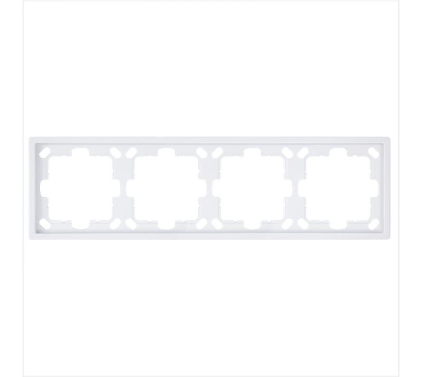 Рамка 4-м СП FD бел. глянцевый Jasmart FD1004W