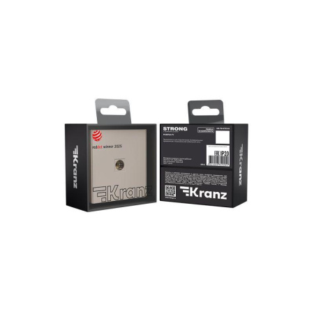 Розетка STRONG TV с/у шелк Kranz KR-78-0723-8