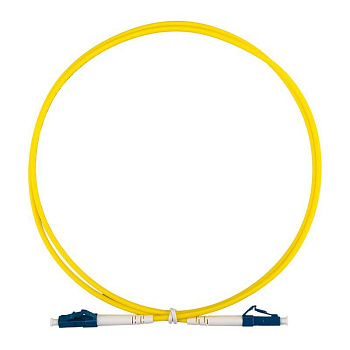 Шнур коммутационный патч-корд оптический одномод. (SM) 9/125 OS2 разъемы zip-cord LC/UPC–LC/UPC 3мм симплекс LSZH 5м желт. REXANT 50-1111-5