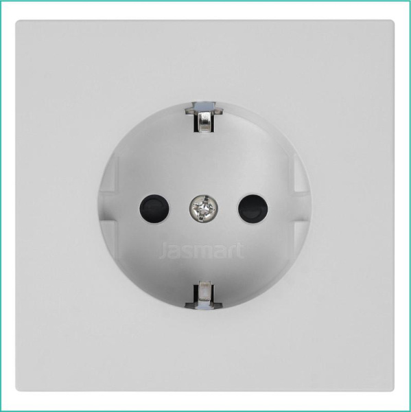 Розетка 1-м СП FD Shuko 16А IP20 с заземл. защ. шторки механизм тауп матов. soft touch Jasmart FD5501PTM