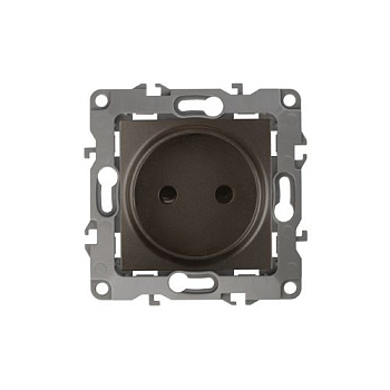 Розетка 1-м СП Эра12 12-2105-13 16А IP20 16AX 250В 2P механизм бронз. Эра Б0019336
