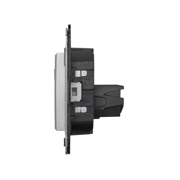 Розетка USB 2.0 1-м СП Avanti "Закаленная сталь" тип А-А DKC 4404403
