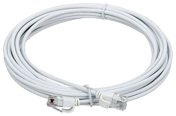 Патч-корд кат.5E UTP LSZH 3м slim колпачок с язычком бел. ITK PC08-C5EUL-3M-SL-WT