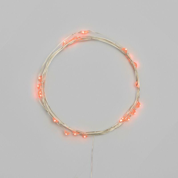 Гирлянда светодиодная "Роса" 5м 50 LED оранж. IP20 2хАА (в комплект не входят) Neon-Night 302-061