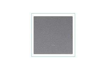 Выключатель 1-кл. СП FD 10А IP20 с подсветкой с накладкой механизм никель Jasmart FD3011NNI