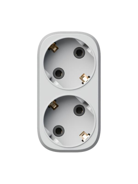 Разветвитель 2-м с заземл. 16А 3500Вт бел. КОСМОС TKsm-2g-Z(16A)W