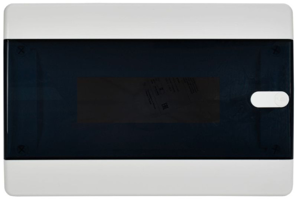 Корпус ЩРВ-П-12 UNION Compact IP41 черн. прозр. дверь пластик. IEK UIC-KP12-V-12-41-K01
