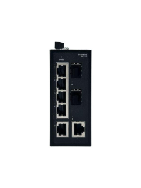 Коммутатор промышленный неуправляемый Ethernet 6х10/100BaseT 2х100BaseX SFP SE NSETU108T06X02B