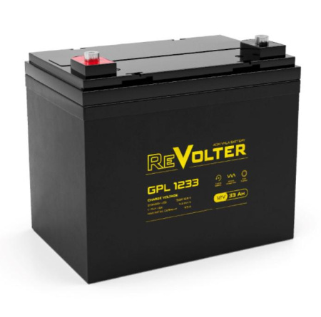 Аккумулятор 12В 33А.ч GPL 1233 REVOLTER 4614040030036