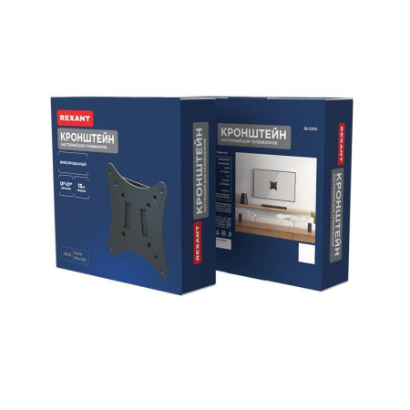 Кронштейн для LED телевизора 10-27дюйм фиксированный Rexant 38-0300
