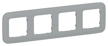 Рамка 4-м СП FLITE РУ-4-А-ФлС сер. IEK FI-M42-31-20-K03