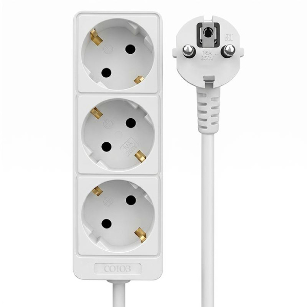 Удлинитель 3х10м с заземл. 16А IP20 3.5кВт ПВС Союз 481S-6310