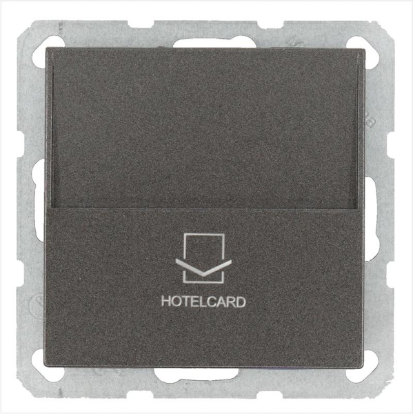 Выключатель карточный 10А IP20 отельный механизм мокко Jasmart G6209Z