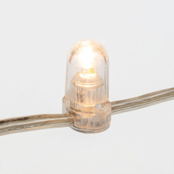 Гирлянда светодиодная "LED ClipLight" шаг 15см 665LED тепл. бел. 80Вт 12В IP65 провод ПВХ прозр. (уп.100м) Neon-Night 325-156