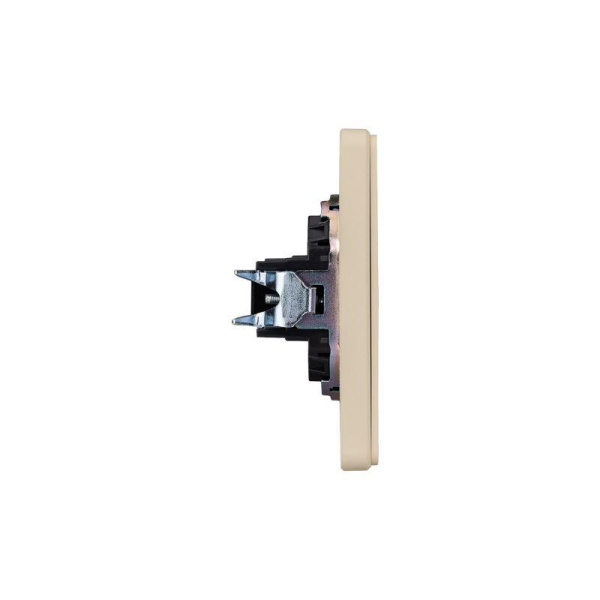 Розетка ROUND HDMI с/у шелк Kranz KR-78-0730-7