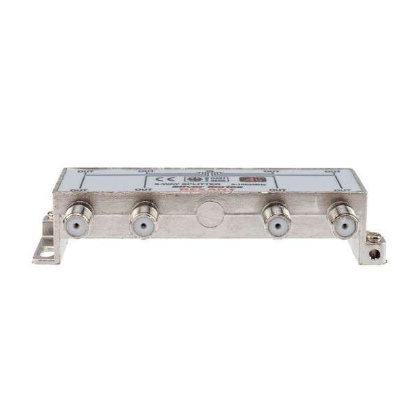 Делитель ТВх8 + 9шт F 5-1000 МГц (Silver) box (уп.5шт) Rexant 05-6105