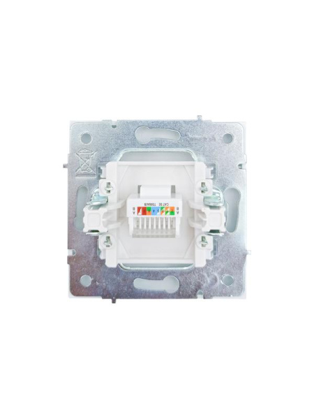 Розетка компьютерная 1-м СП ZIMA IP20 кат.5 механизм бел. LEZARD 704-0288-139