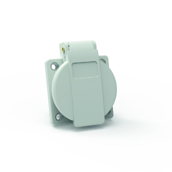 Розетка встраиваемая Schuko 16А 3п 250В IP54 сер. Quick Connect Bals 71100
