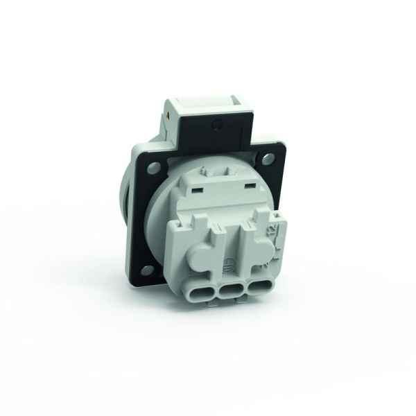 Розетка встраиваемая Schuko 16А 3п 250В IP54 сер. Quick Connect Bals 71100