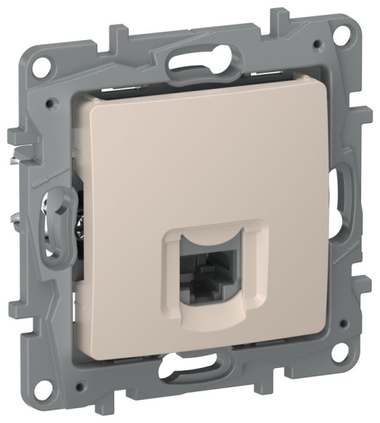 Розетка компьютерная RJ45 кат. 5Е UTP песочный IEKETIKA IEK 6711411