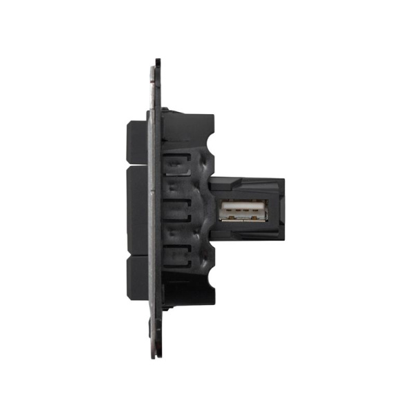 Розетка USB 2.0 1-м СП Avanti "Черный матовый" тип А-А DKC 4412403