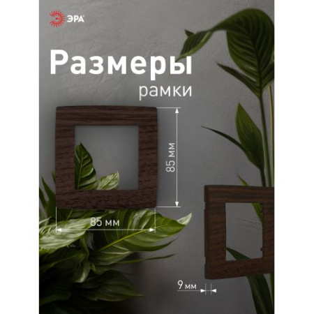 Рамка 1-м 12-5001-10 венге ЭРА Б0014750