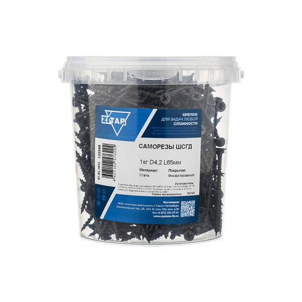 Саморез ШСГД 4.2х65 (уп.1кг) Tech-Krep/Zitar 125589